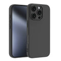 Luxury Black Silicone Matte Phone Case For iPhone 11 12 13 14 15 16 Pro Max 15 Plus 12 Mini 16E Xr X Xs Max Back Cover Soft Case