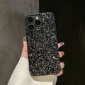 Luxury Full Cover Black Flash Drill Soft Case For iphone 18 17 16 15 14 13 12 11 Pro Max Plus 16E Air Glitter Shockproof Shell