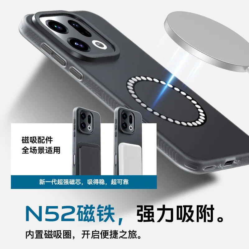 For OPPO Find X9 Pro FindX9 Case Luxury Skin-Touch Matte Magsafe Shockproof Back Cover For OPPO Find X9 Wireless Charging Funda
