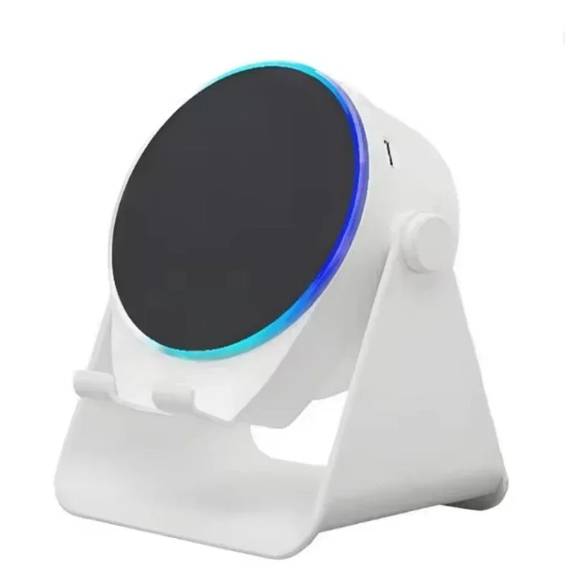 4-in-1 Portable Induction Bluetooth Speaker 360 Degree Rotatable Phone Stand Color Ambient Light Desk Audio Compatible With iPhone Android