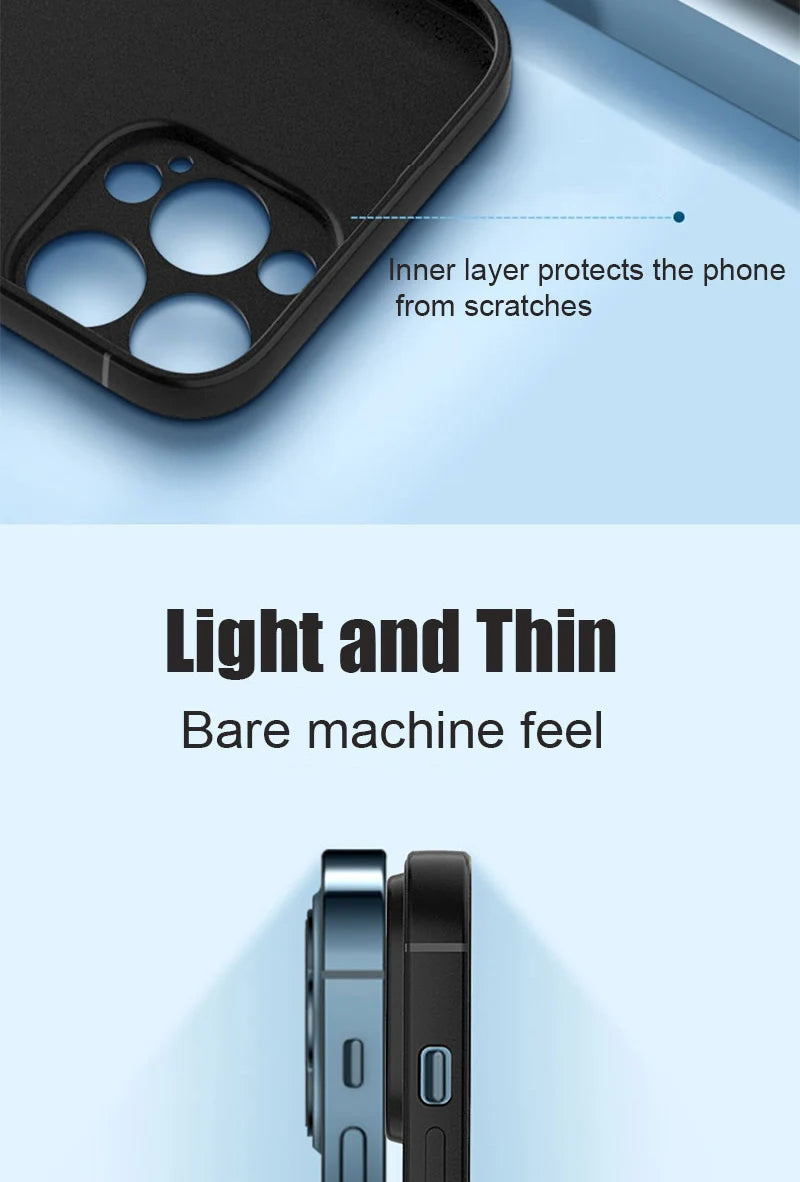 Luxury Black Silicone Matte Phone Case For iPhone 11 12 13 14 15 16 Pro Max 15 Plus 12 Mini 16E Xr X Xs Max Back Cover Soft Case