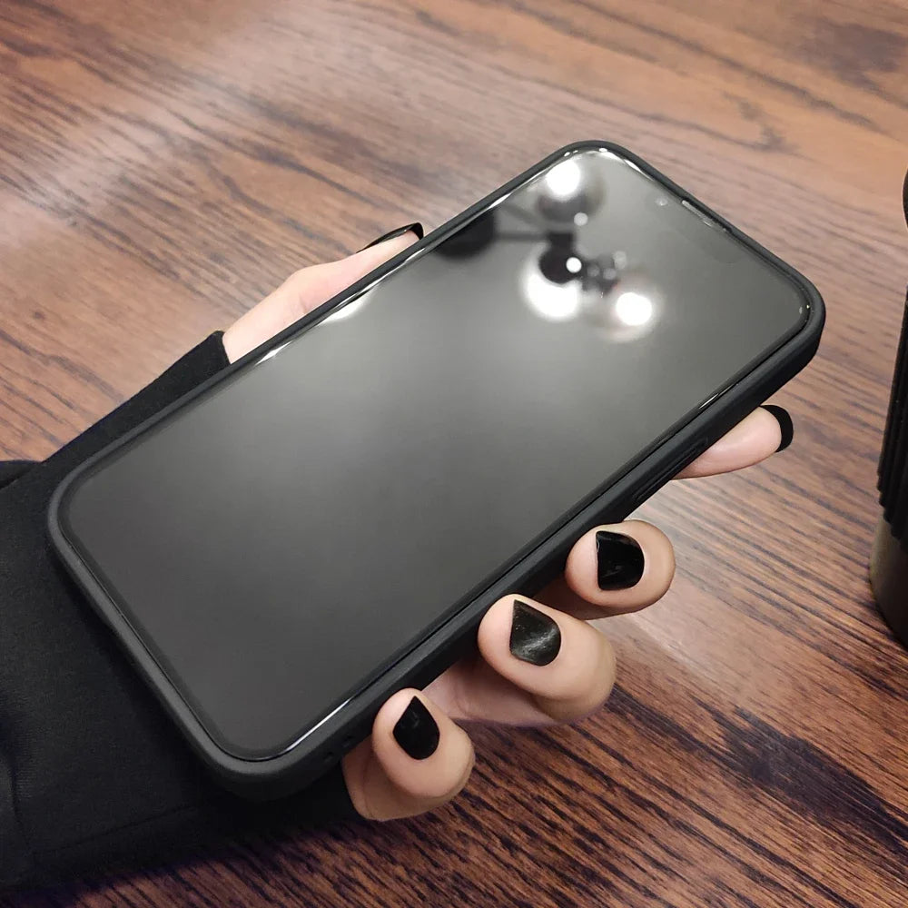 Luxury Shockproof Matte Hard PC Phone Case For iPhone 17 Air 16 16e 15 14 13 12 11 Pro Max Plus Mini Bumper Transparent Cover