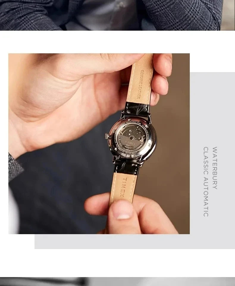 Montre TIMEX pour homme, automatique, mécanique, mode, sport, étanche, montre de loisirs, montre de travail