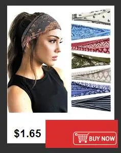 Boho Knot Turbans Yoga Elastic Head Wrap Women Headband Wide Hairbands Headwear Floral Bandanas Fashion Hair Band Accessories